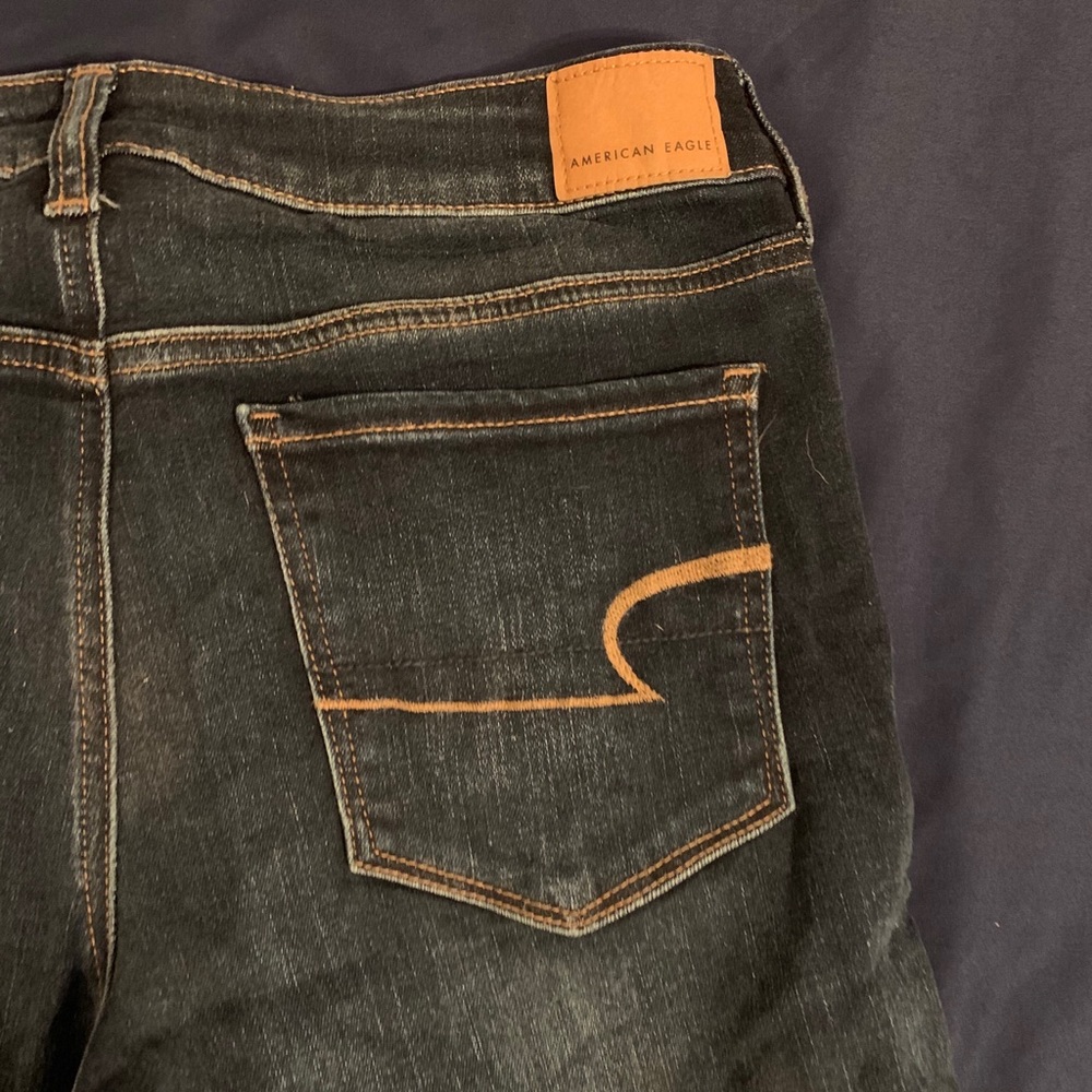 American eagle skinny dark wash jeans